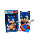 Sonic-Inspired Electric Guitar Toy – Battery Operated Bump and Go Musical Toy with 3D Flashing Lights for Toddlers