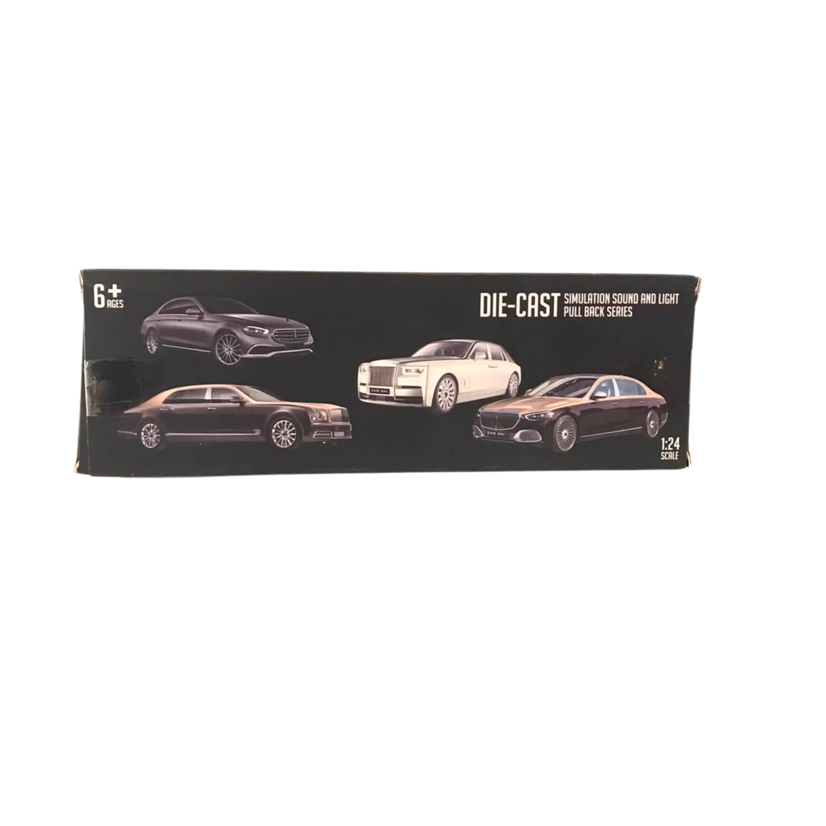 Che Zhi Die-Cast Simulation Pull-Back Toy Car with Sound and Light