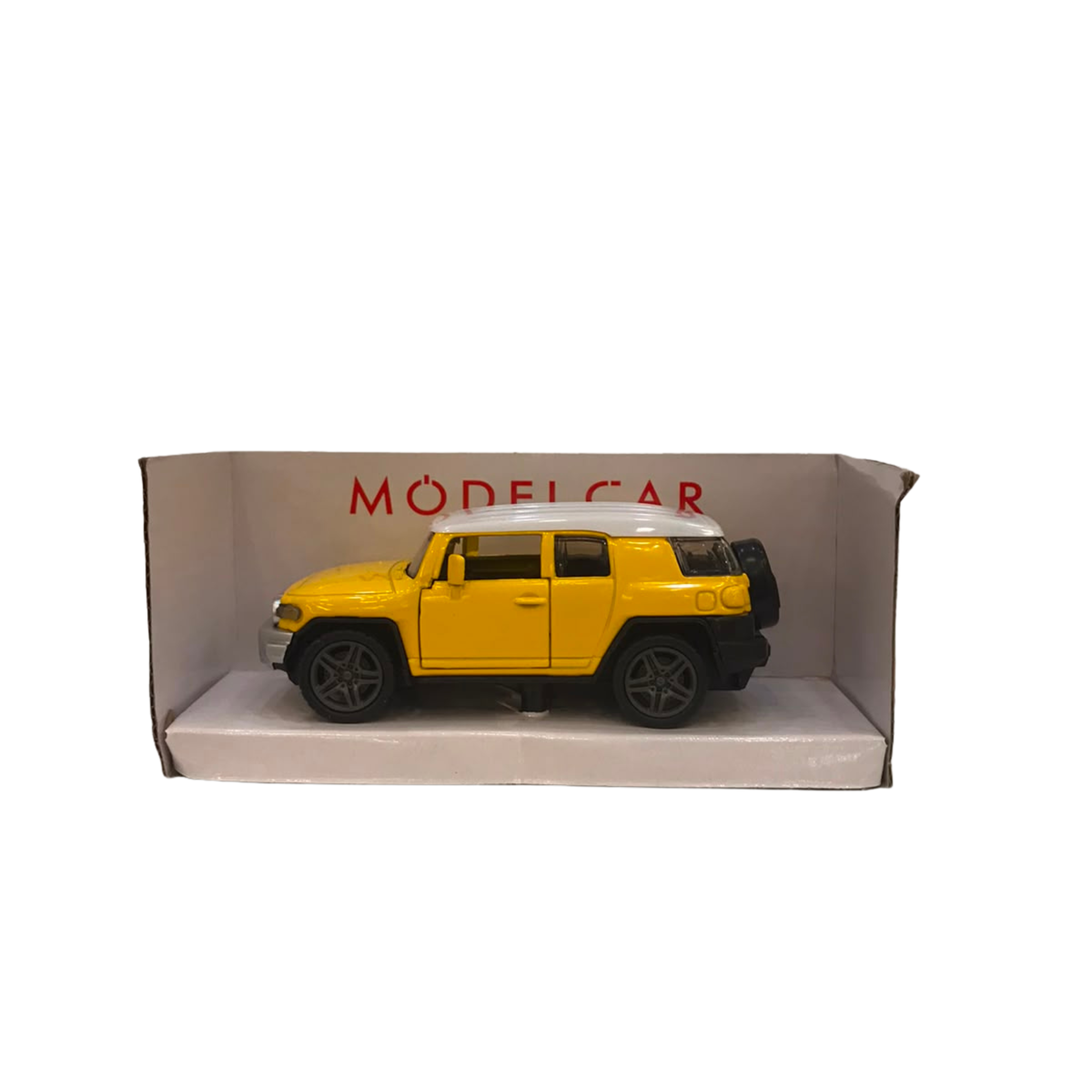 1:32 Toyota FJ Cruiser Die-Cast Metal Pull-Back Toy Car – Yellow