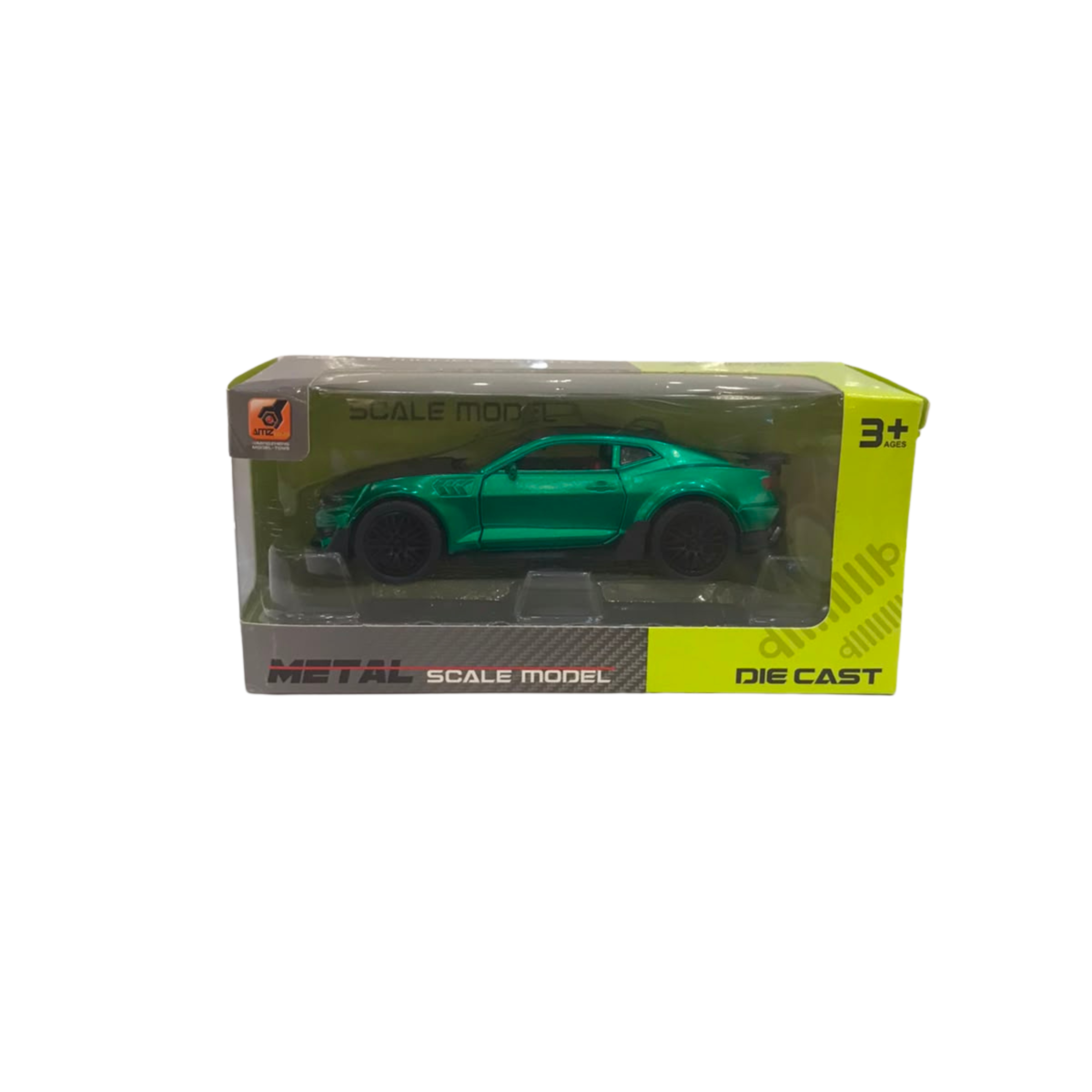AMTiz 1:36 Chevrolet Camaro ZL1 Die-Cast Metal Pull-Back Toy Car – Metallic Green Secondary image