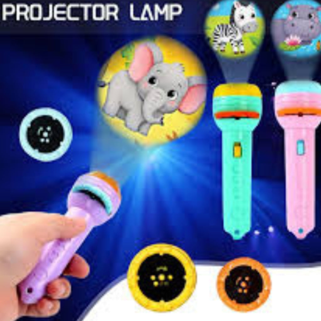 Mini Projector for Kids Flashlight Torch Kids Projection Light Toy Education Learning Night Light Before Going to Bed Best Gift for Kids Sleeping Story Toys for Toddlers