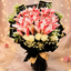 Pakistani Rupee 4000 Money Cones with White Roses