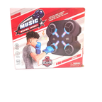 Smart Wall-Mounted Music Boxing Machine - Electronic Rhythm Target with LED Lights, Wireless Bluetooth Connectivity & Included Gloves