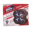 Smart Wall-Mounted Music Boxing Machine - Electronic Rhythm Target with LED Lights, Wireless Bluetooth Connectivity & Included Gloves