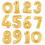 Foil Number Balloon – Golden