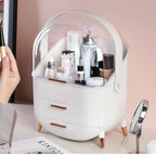 Luxe Dome Vanity Atelier Organizer – Premium Cosmetic & Skincare Storage Case