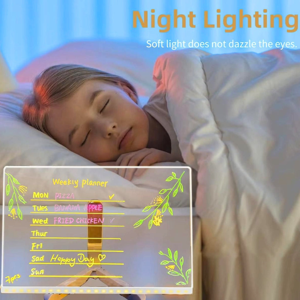 DIY Handwriting doodles/notes Acrylic Luminescent Lamp Main image