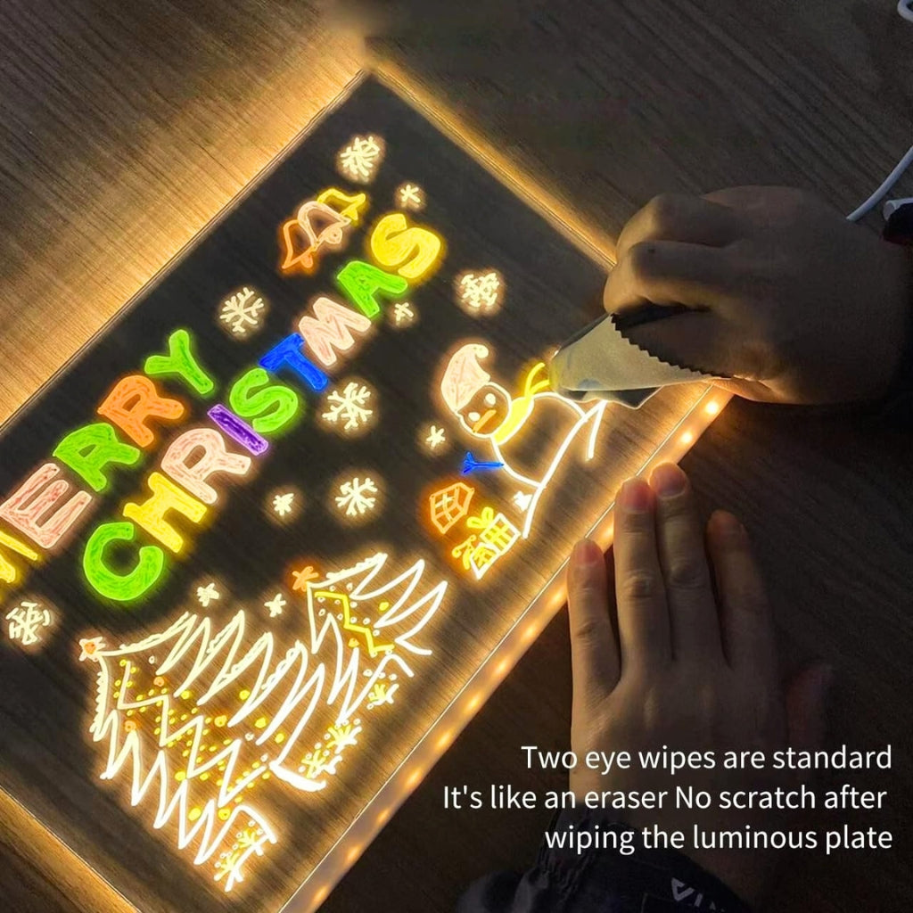 DIY Handwriting doodles/notes Acrylic Luminescent Lamp