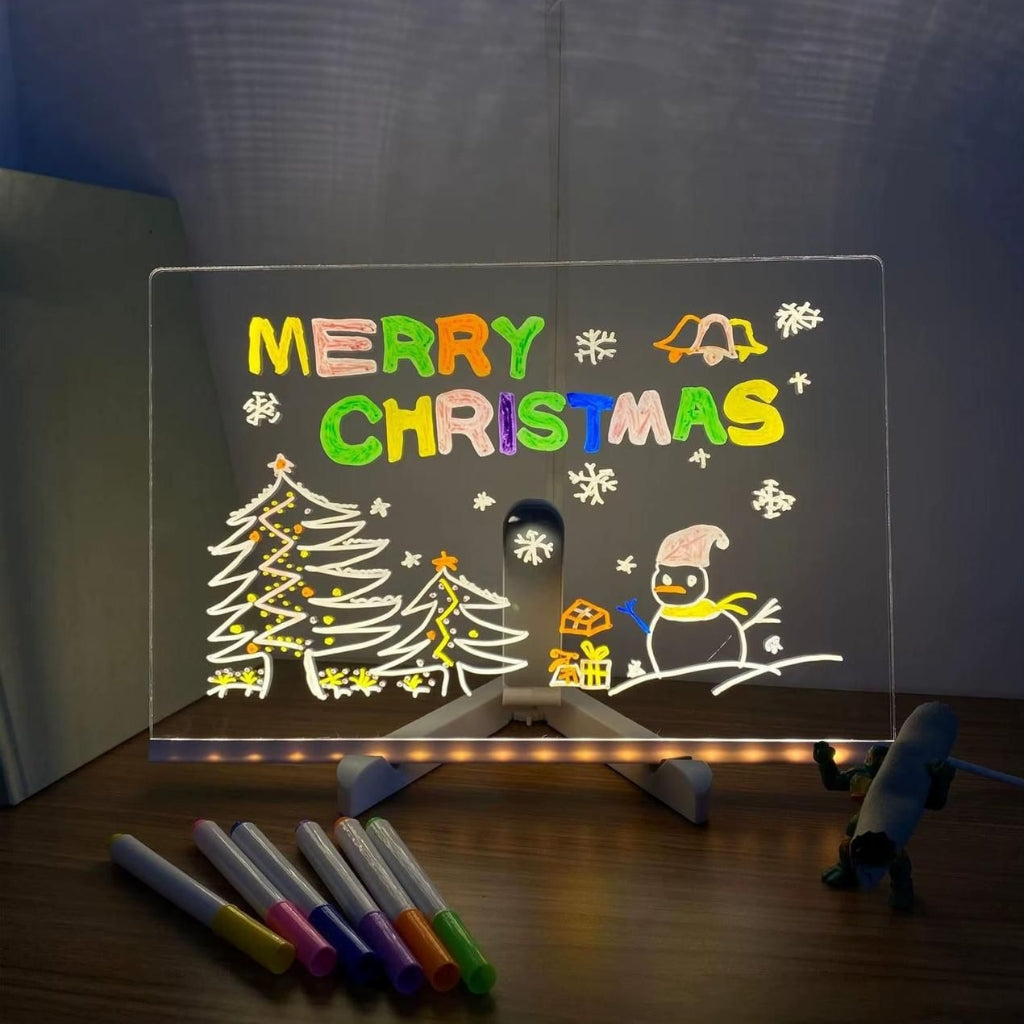 DIY Handwriting doodles/notes Acrylic Luminescent Lamp Secondary image
