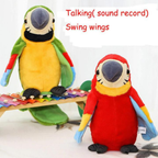 Talking Scarlet Macaw Parrot Electronic Plush Toy