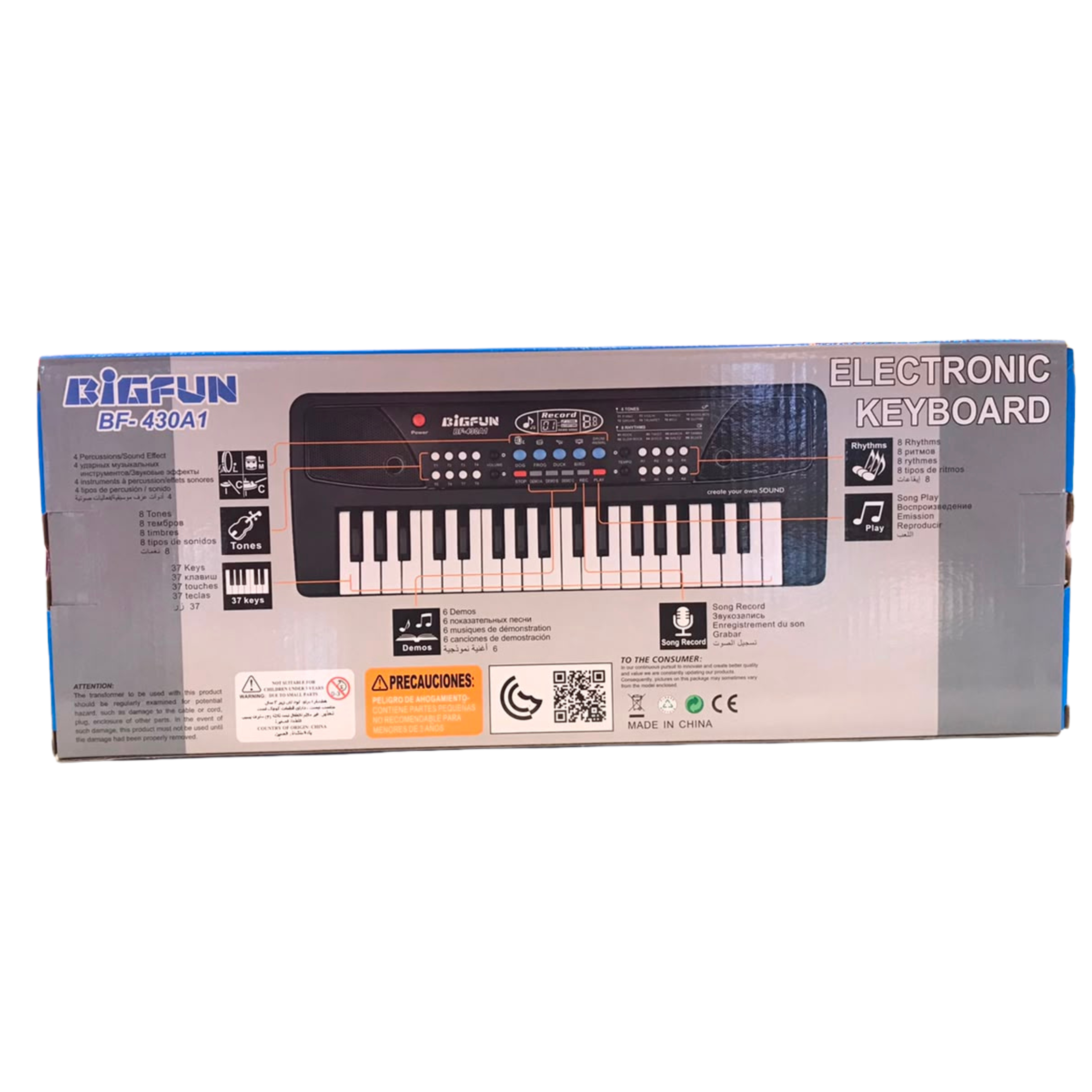 BIGFUN BF-430A1 Electronic Keyboard – 37 Mini Keys Piano Toy with Microphone Secondary image