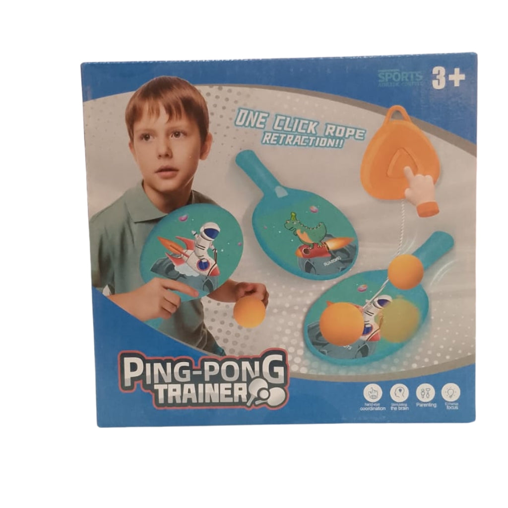 Ping-Pong Trainer Set for Kids with Retractable Ball & Paddle Main image