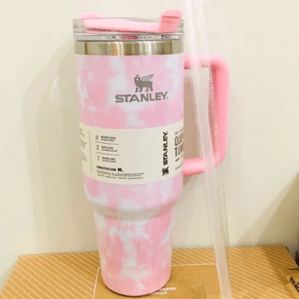 STANLEY ADVENTURE QUENCHER TRAVEL TUMBLER 40 OZ – PINK TIEDYE Main image