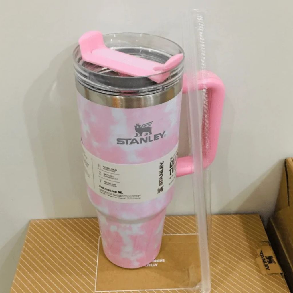 STANLEY ADVENTURE QUENCHER TRAVEL TUMBLER 40 OZ – PINK TIEDYE