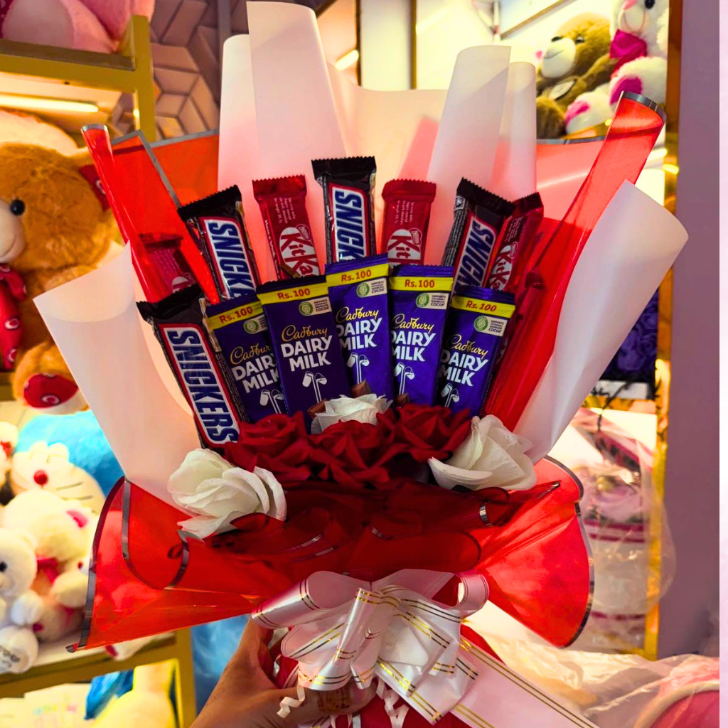Scarlet Elegance Chocolate Bouquet