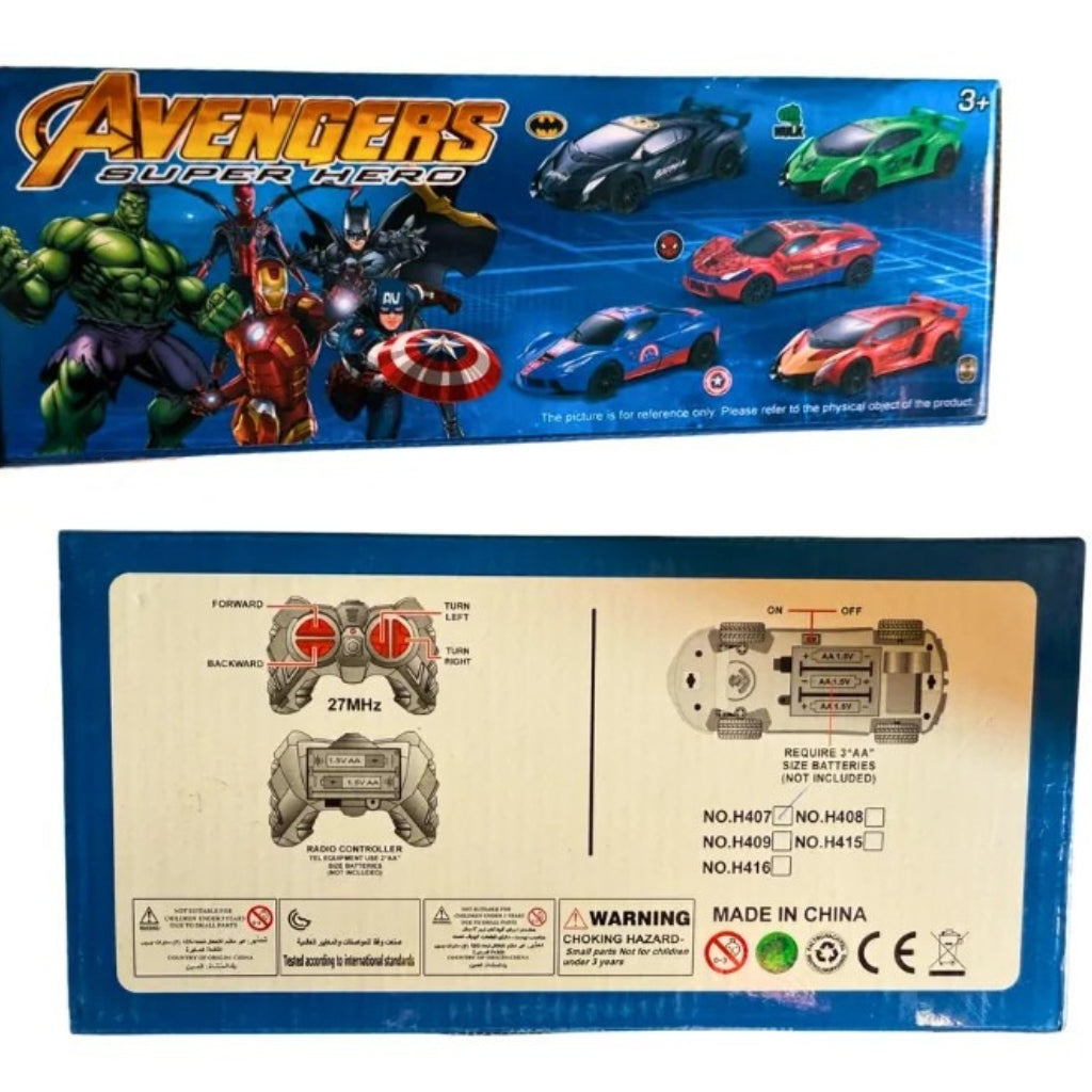 Avengers Remote Control Toy Car For Kids