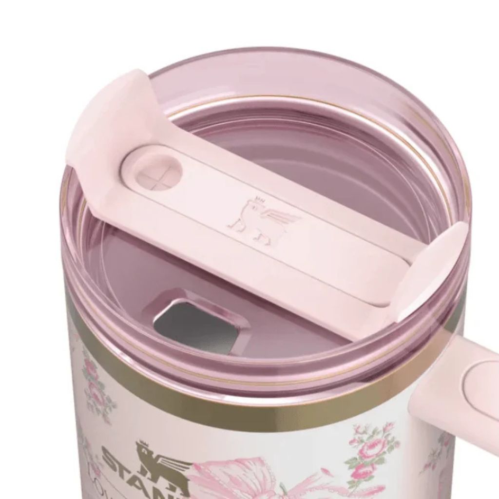 The Stanley X LoveShackFancy Holiday Quencher | 40 OZ – Rosa Beaux Pink