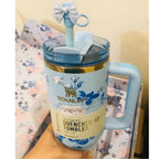 THE STANLEY X LOVESHACKFANCY QUENCHER 40 OZ EVERBLOOMING ROSETTES