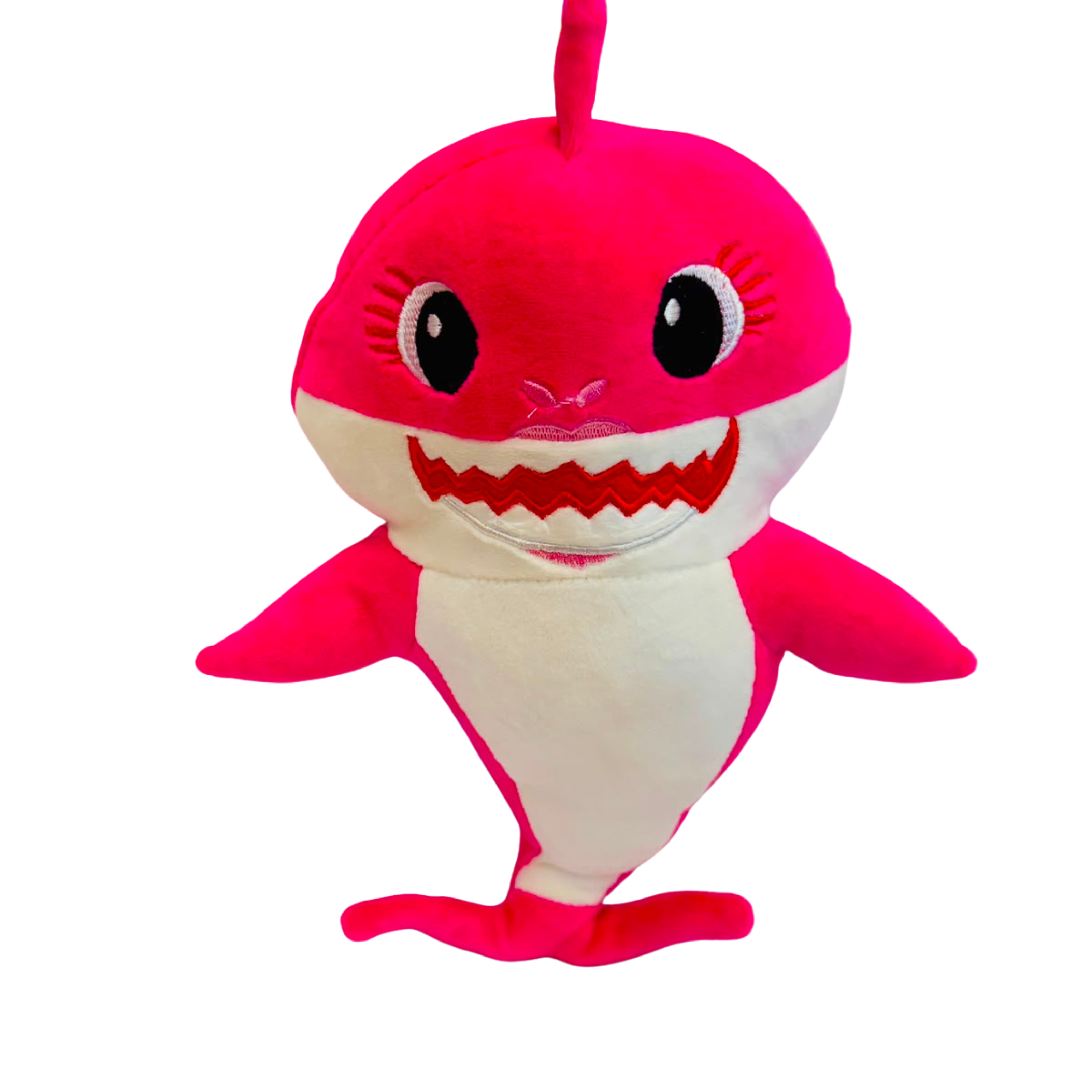Pink Shark Plush Toy – Soft Singing Shark Stuffed Animal small 25 cm Main image