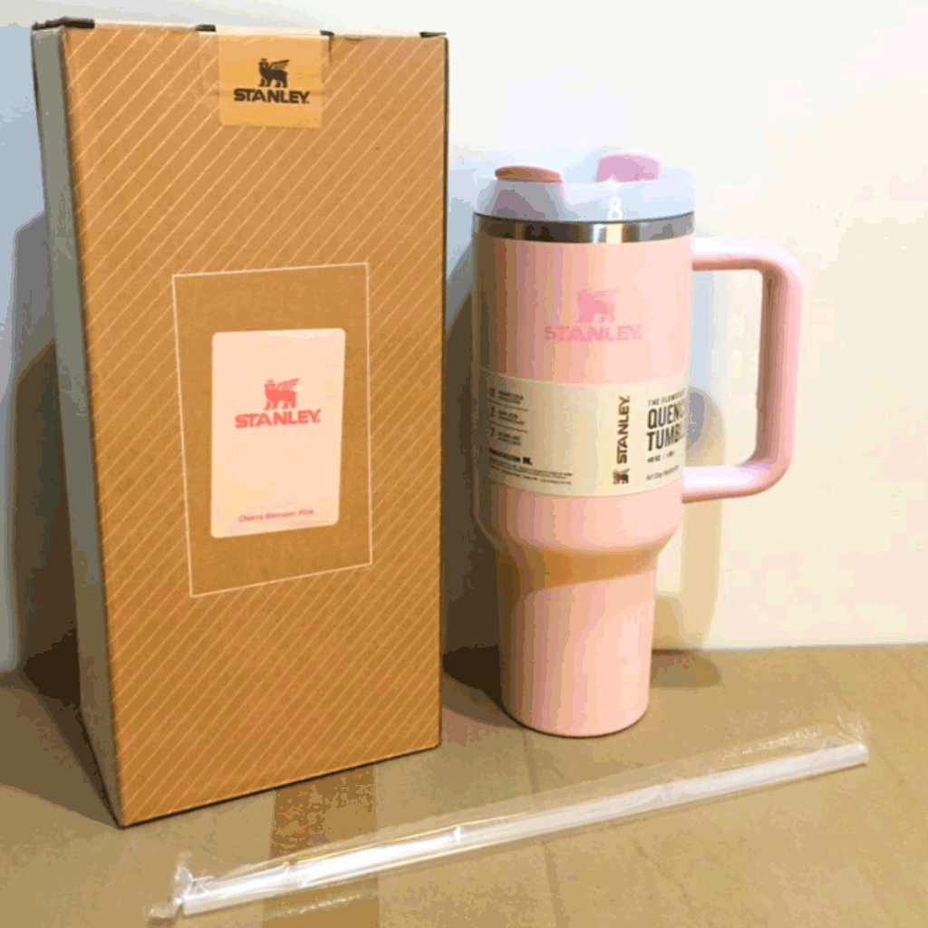 Stanley Quencher H2.0 FlowState™ Tumbler 40 oz – 1.18L – Cherry Blossom