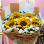 Golden Sunflower Bliss Bouquet – Radiant Bloom Collection