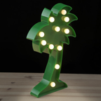 Green Palm Tree LED Night Light Lamp