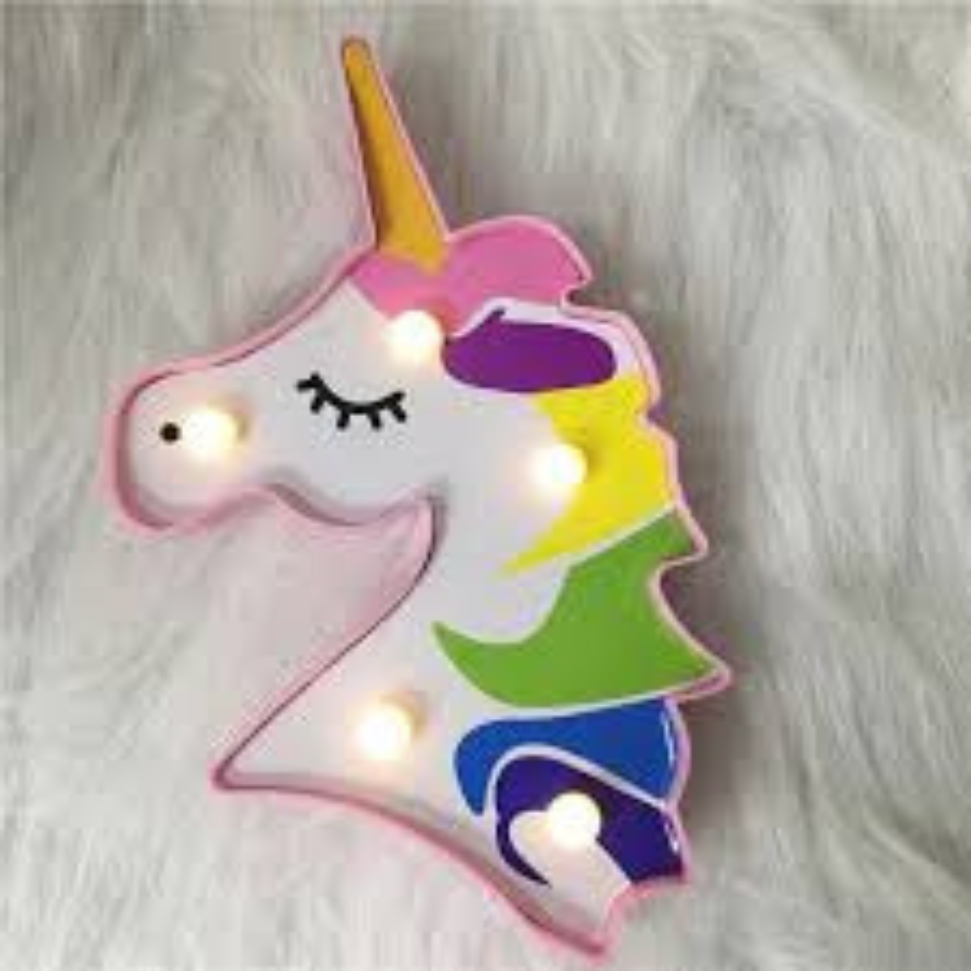 Colorful Unicorn LED Marquee Night Light Secondary image