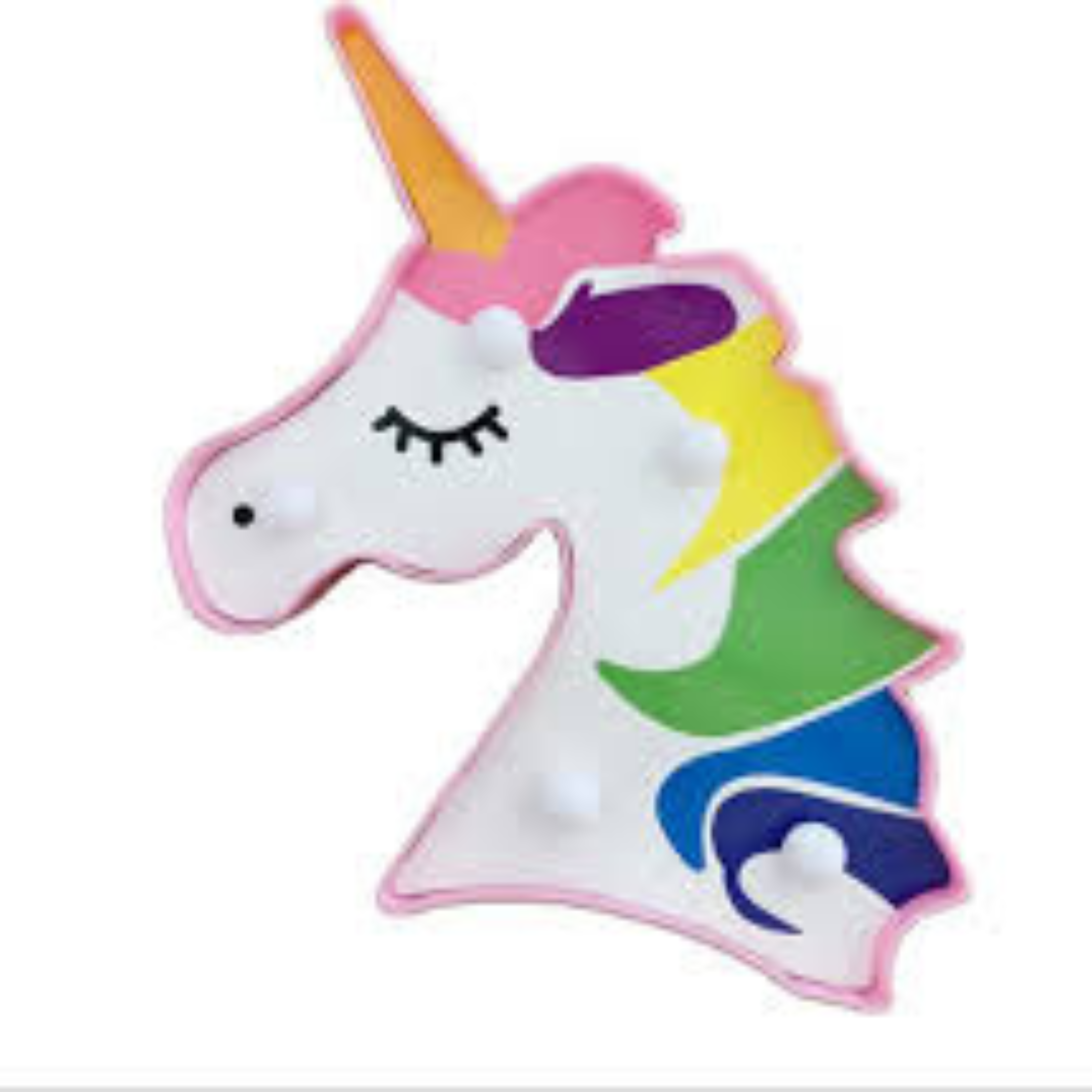 Colorful Unicorn LED Marquee Night Light Main image